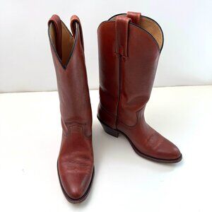 FRYE Vintage Western Cowboy Leather Boots Billy 2356 Oxblood Red USA Men 11 D